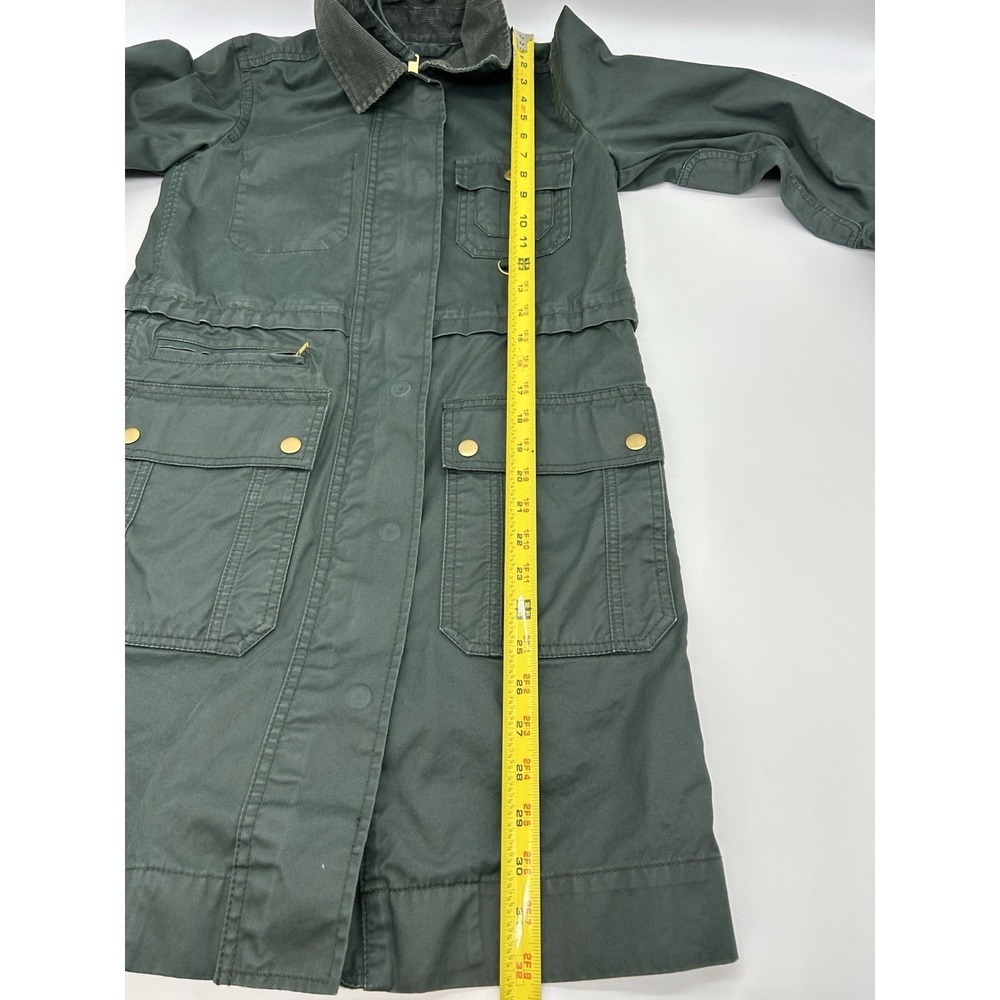 J CREW Women's Size XXS Perfect Lightweight Rain Field Jacket Green - Picture 8 of 9